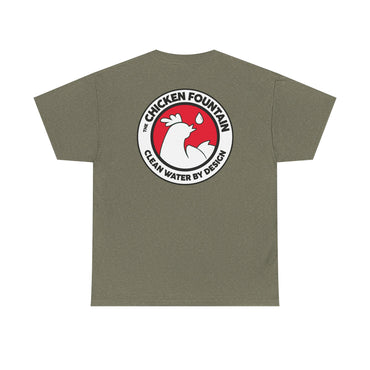 The Chicken Fountain® White Logo Tee