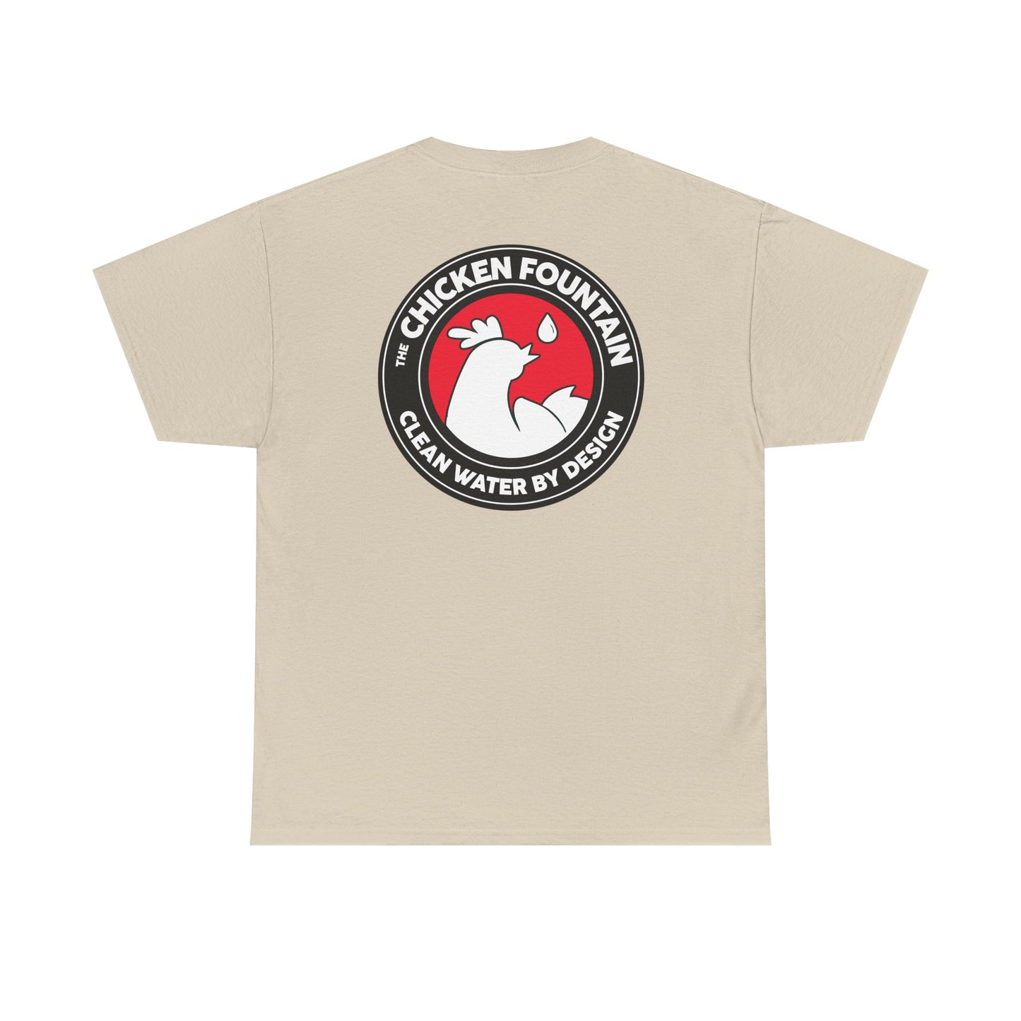 The Chicken Fountain® Back Badge Logo Tee
