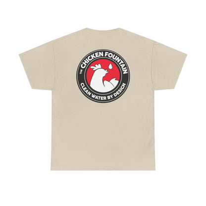 The Chicken Fountain® Back Badge Logo Tee