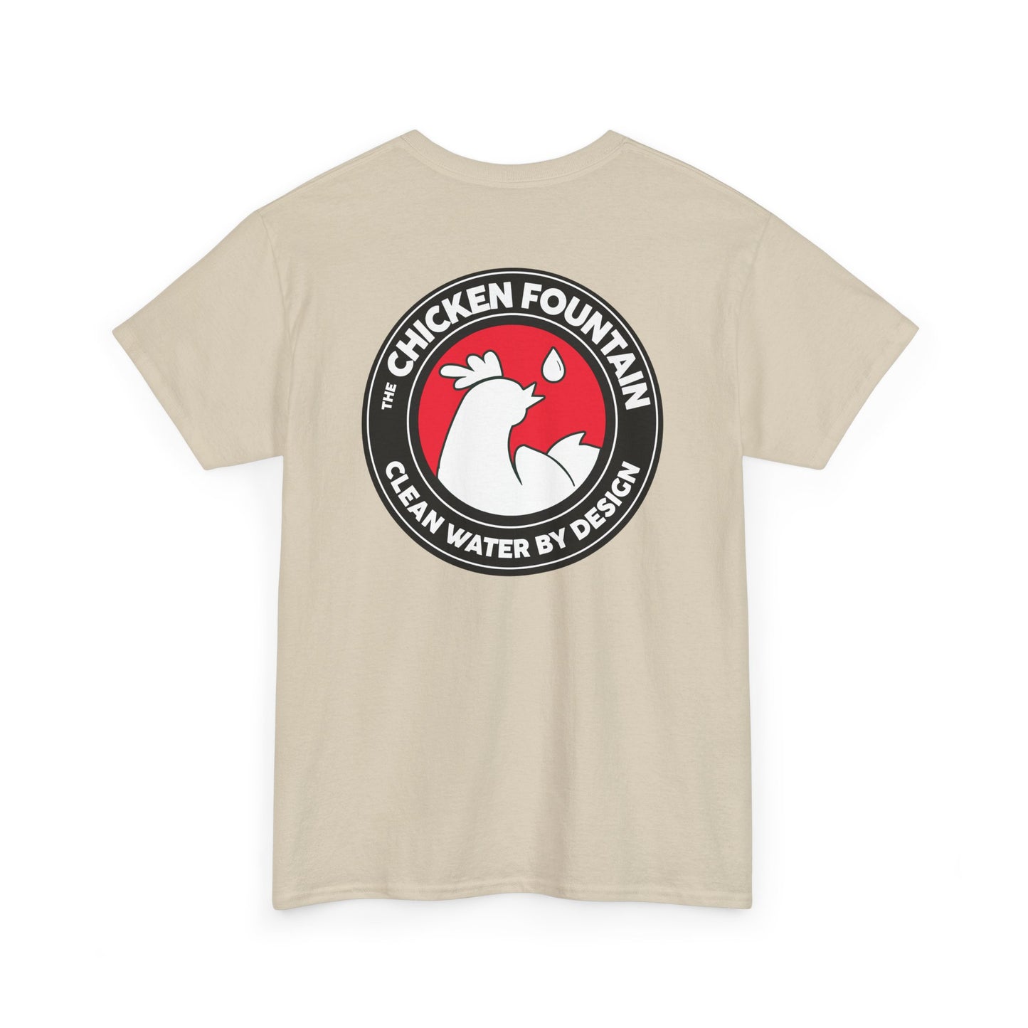 The Chicken Fountain® Back Badge Logo Tee