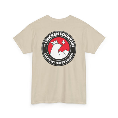 The Chicken Fountain® Back Badge Logo Tee
