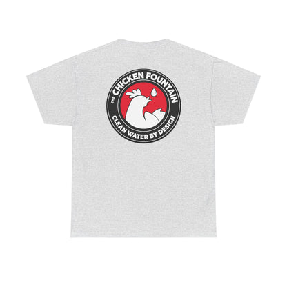 The Chicken Fountain® Back Badge Logo Tee