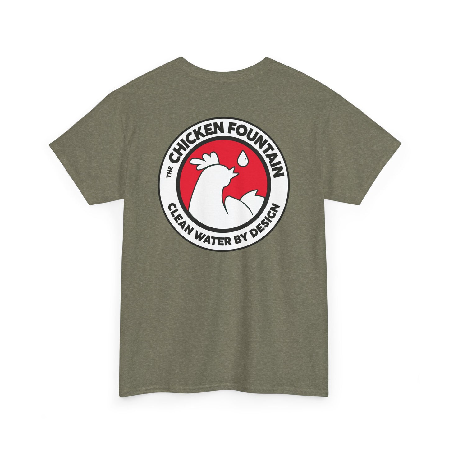 The Chicken Fountain White Logo Tee