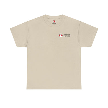 The Chicken Fountain® Back Badge Logo Tee