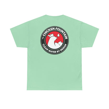 The Chicken Fountain® Back Badge Logo Tee