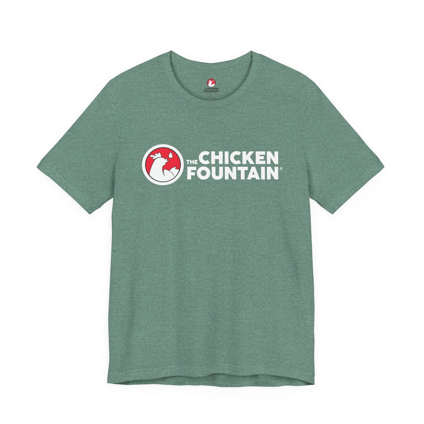 The Chicken Fountain® Front Logo Tee - White Logo