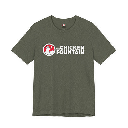 The Chicken Fountain® Front Logo Tee - White Logo