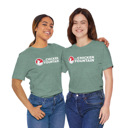 The Chicken Fountain® Front Logo Tee - White Logo
