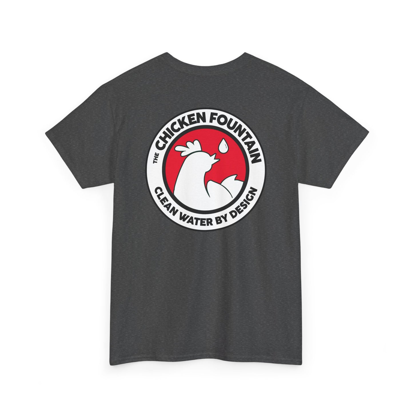 The Chicken Fountain White Logo Tee