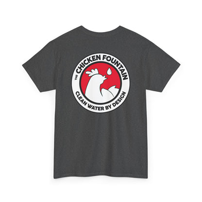 The Chicken Fountain White Logo Tee