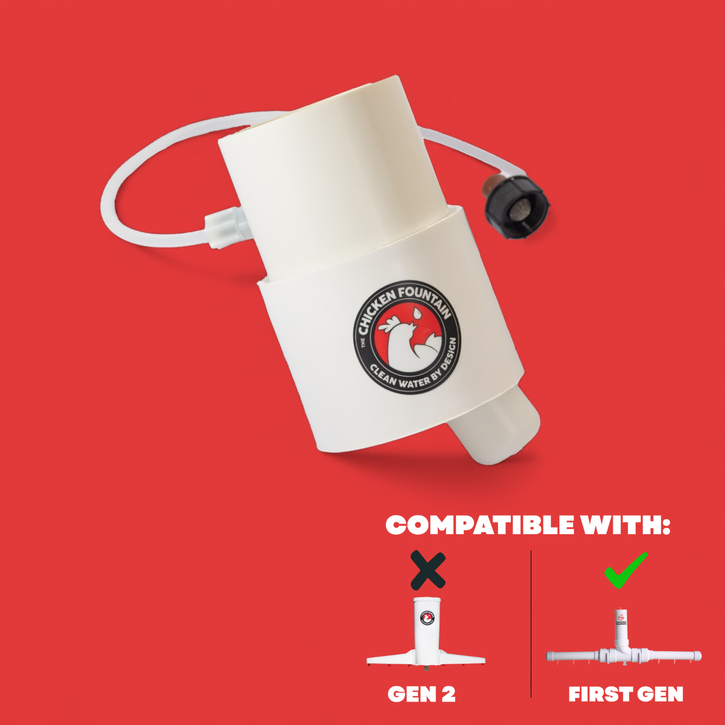 The Chicken Fountain™ Gravity Flow Adapter